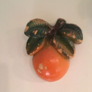 Chalkware (plaster fruit) 1950's, set of three